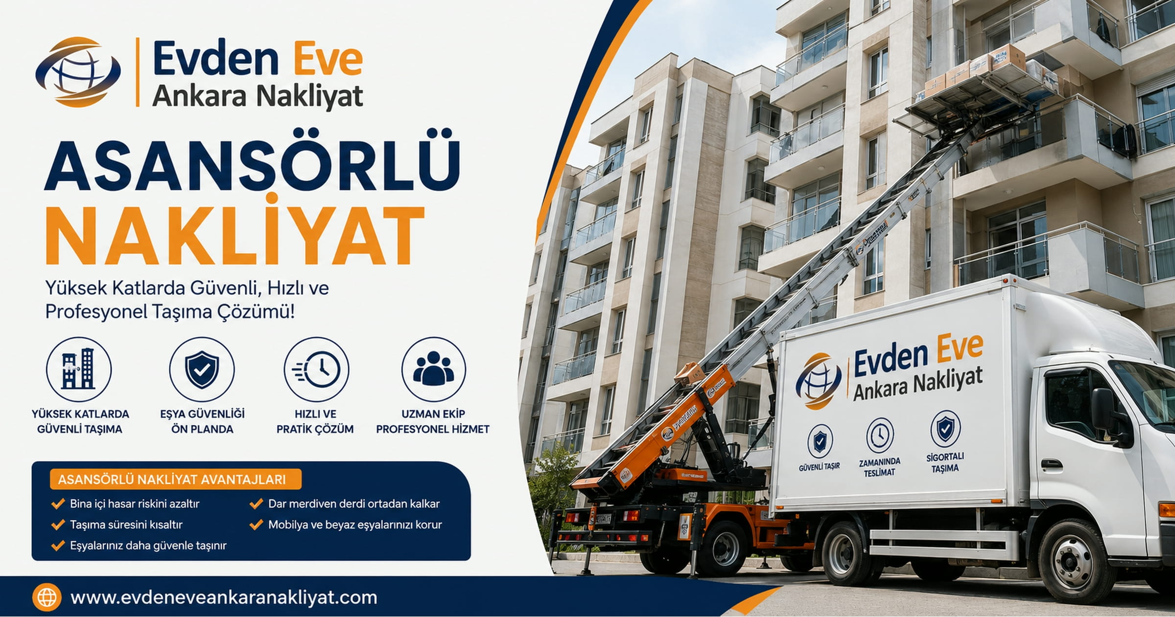 Ankara'da Asansörlü Nakliyat Hizmeti