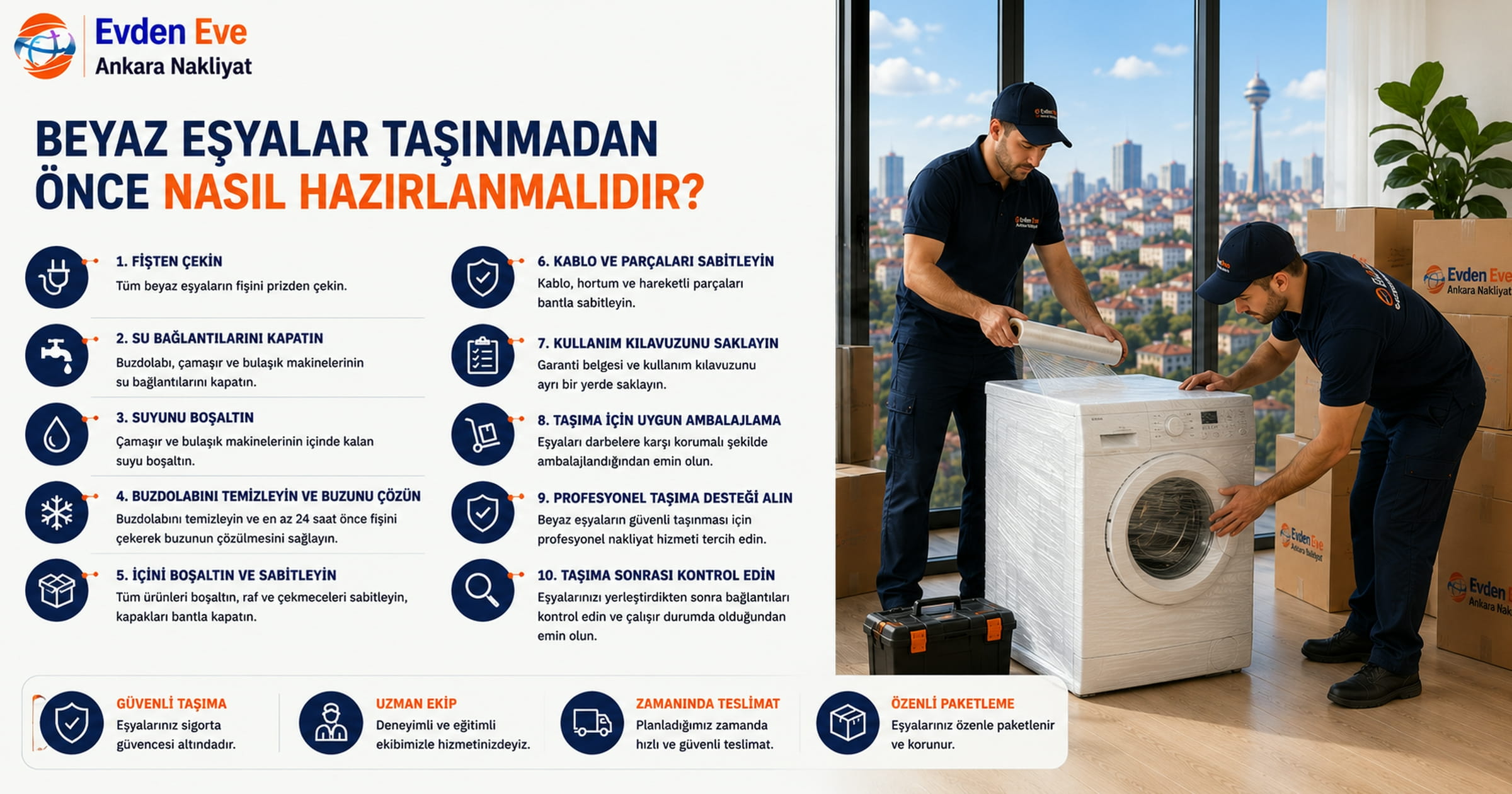 Beyaz Eşyalar Taşınmadan Önce Nasıl Hazırlanmalıdır
